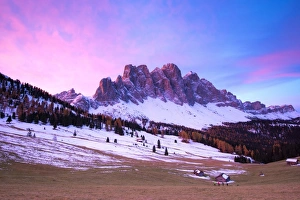 Odle Prints: Gampen, Funes Valley, South Tyrol region, Bolzano district, Trentino Alto Adige, Italy