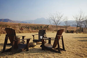 Images Dated 4th November 2010: Garden chairs outside at Inkosana Lodge, Ukhahlamba-Drakensberg Park, KwaZulu-Natal