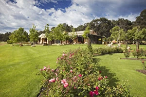 Western Australia Collection: Garden at Laurence wine estate, Margaret River, Western Australia, Australia