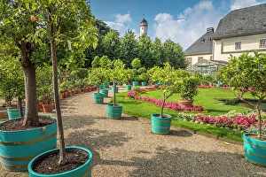 Landgrave Castle Prints: Garden in front of the Orangery in Bad Homburg, Taunus, Hesse, Germany