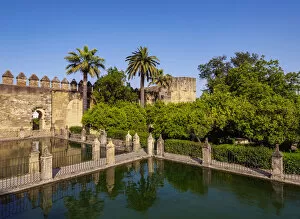 Images Dated 3rd June 2021: Gardens of Alcazar de los Reyes Cristianos, Alcazar of the Christian Monarchs, Cordoba