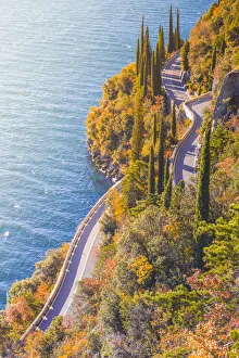 Garda Lake Prints: Gardesana Occidentale scenic route, Garda Lake, Brescia province, Lombardy, Italy