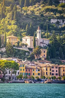 Images Dated 31st January 2020: Gargnano village, Brescia province, Garda lake, Lombardy, Italy