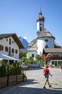 Images Dated 22nd March 2019: Garmisch Partenkirker old town, Bayern, Germany