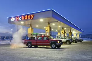 Gas Station, Fairbanks, Alaska, USA