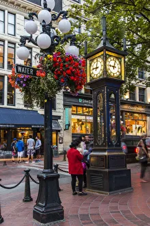 Gastown steam clock, Vancouver, British Columbia, Canada