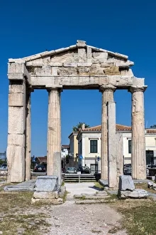 Gate of Athena Archegetis, Roman Agora, Athens, Attica, Greece
