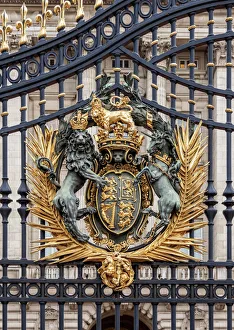 Gate Detail, Buckingham Palace, London, England, United Kingdom