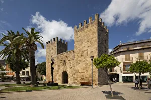 Gate of fortress wall, Alcudia, Palma de Mallorca, Mallorca, Balearic Islands, Spain Gate of fortress wall, Alcudia, Palma de Mallorca, Mallorca, Balearic Islands, Spain