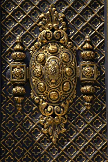 Asian Side Prints: Detail on Gate Leading to Bosphorus, Beylerbeyi Palace, Beylerbeyi, Istanbul, Turkey
