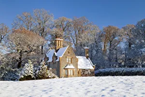 Gatehouse Cottage in Winter, Melbury Osmond, Dorset, England