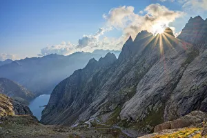 Alpen Prints: Gelmerhorner at sunset, Urner Alps, canton Berne, Switzerland