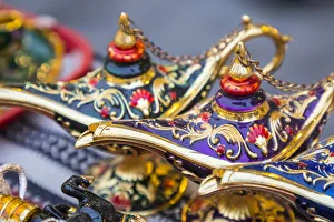 Images Dated 5th April 2019: Genie bottle Souvenirs in Souk Waqif, Doha, Qatar