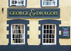 North Wales Prints: The George & Dragon pub in Conwy, Wales