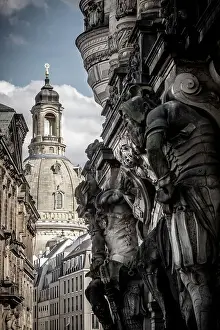 Dresden Casle Prints: Georgentor (City Gate), Residenzschloss (Dresden Castle), Dresden, Saxony, Germany