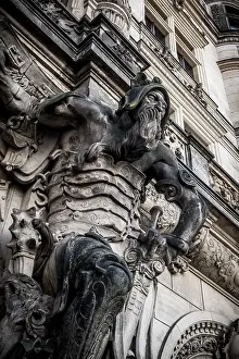 Dresden Casle Prints: Georgentor (City Gate), Residenzschloss (Dresden Castle), Dresden, Saxony, Germany