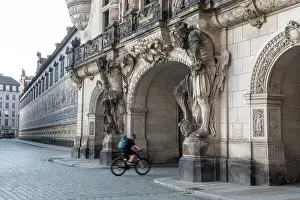 Saxony Prints: Georgentor (City Gate), Residenzschloss (Dresden Castle), Dresden, Saxony, Germany