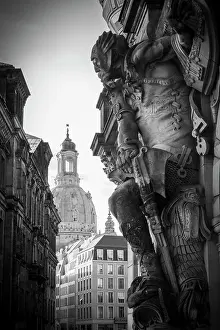 Dresden Casle Prints: Georgentor (City Gate), Residenzschloss (Dresden Castle), Dresden, Saxony, Germany