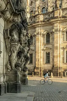Dresden Casle Prints: Georgentor (City Gate), Residenzschloss (Dresden Castle), Dresden, Saxony, Germany