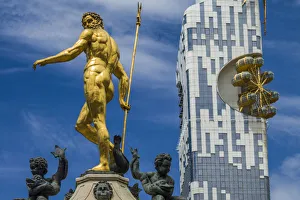 Resort City Prints: Georgia, Batumi, Batumi Tower and Neptune Fountain