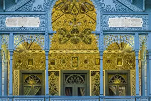 Georgia, Borjomi, famous mineral water resort, detail of the Persian Building