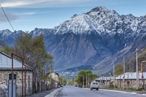 Georgia, Georgian Military Highway, Kazbegi-Stepantsminda, mountains