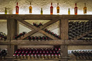 Kavkaz Prints: Georgia, Kakheti Area, Kvareli, Winery Khareba, underground wine tasting area