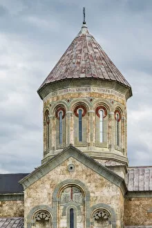 Georgia, Kakheti Area, Sighnaghi, Bodbe Convent, convent church
