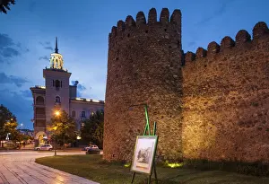 Kavkaz Prints: Georgia, Kakheti Area, Telavi, Batonistsikhe Castle, castle walls