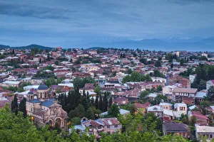 Georgia, Kutaisi, high angle city skyline