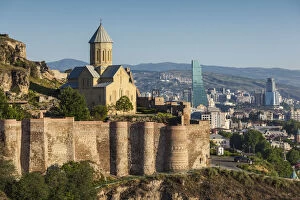 Images Dated 20th November 2018: Georgia, Tbilisi, Old Town, Narikala Fortress, Church of St. Nicholas