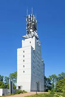 Images Dated 18th June 2020: German-french meeting place Schaumberg tower on the Schaumberg at Tholey, Saarland