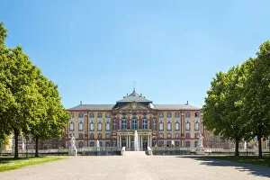 Germany, Baden-WAA┬╝rttemberg, Bruchsal. Schloss Bruchsal palace complex built in the