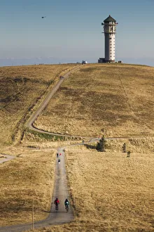 Images Dated 29th July 2015: Germany, Baden-Wurttemburg, Black Forest, Feldberg Mountain, mountain lookoout tower