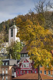 Images Dated 29th July 2015: Germany, Baden-Wurttemburg, Black Forest, Triberg, town buildings