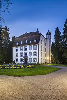 Images Dated 29th July 2015: Germany, Baden-Wurttemburg, Black Forest, Bad Sackingen, Schloss Schonau palace, dawn