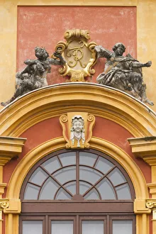 Germany, Baden-Wurttemburg, Ludwigsburg, Schloss Favorite Palace, detail