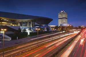 Germany, Bavaria, Munich, BMW Welt company showroom, BMW company headquarters