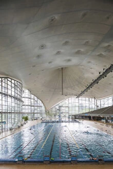 Images Dated 14th May 2015: Germany, Bavaria, Munich, Olympia Park, Schwimmhalle, Olympic Swimming Pool