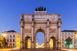 Munich Gallery: Germany, Bavaria, Munich, Victory Gate