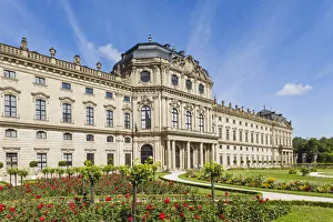 Germany, Bavaria, Romantic Road, Wurzburg, Wurzburg Residence and Court Garden
