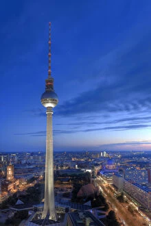 Images Dated 8th August 2011: Germany, Berlin, Alexanderplatz, TV Tower (Fernsehturm)