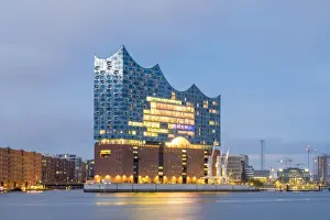 Architecture Prints: Germany, Hamburg, HafenCity. Elbphilharmonie (Elbe Philharmonic Hall) concert hall