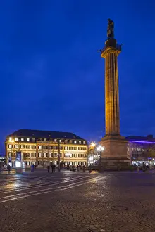 Marktplatz Prints: Germany, Hesse, Darmstadt, Marktplatz square, dawn