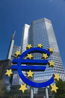 Images Dated 9th September 2008: Germany, Hessen, Frankfurt-am-Main, Willy Brandt Platz, Euro Tower, European Central Bank
