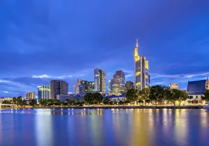 Germany, Hessen, Frankfurt Am Main, City Skyline across River Main