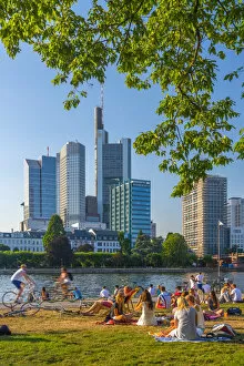Images Dated 2015 September: Germany, Hessen, Frankfurt Am Main, City Skyline across River Main