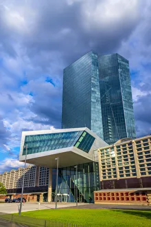 Germany, Hessen, Frankfurt Am Main, Ostend, New European Central Bank Building