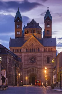 Images Dated 29th July 2015: Germany, Rheinland-Pfalz, Speyer, Dom cathedral, exterior, dawn
