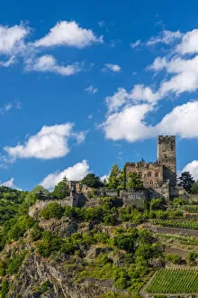 Germany, Rhineland Palatinate, Kaub, Burg Gutenfels or Kaub Castle